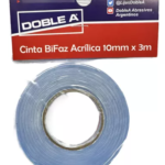 CINTA DOBLE FAZ ACRILICA C771 10mm X 3mts
