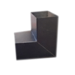 Codo Desagüe 6x12 Frente 90º Color Negro